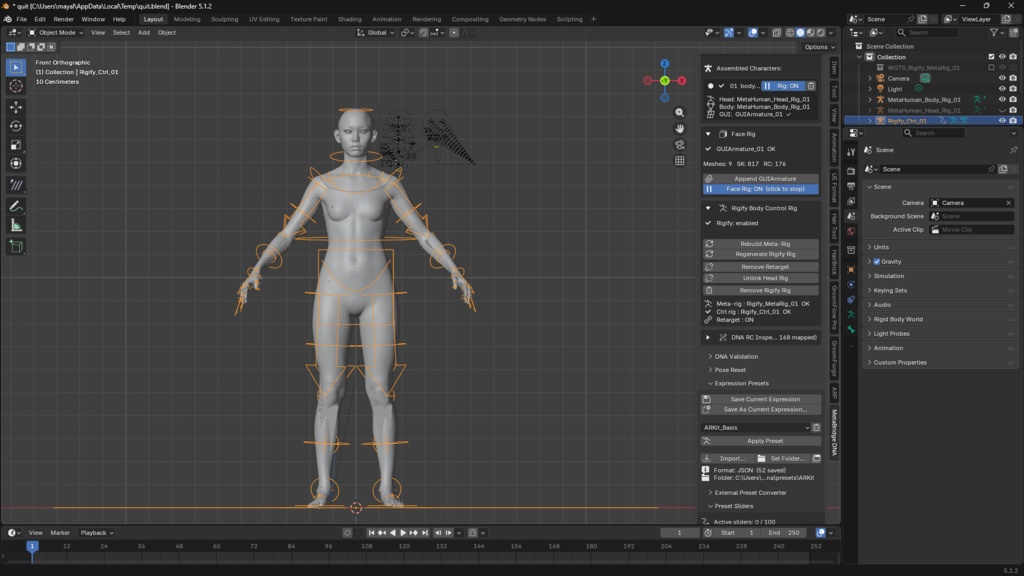 Metabridge_DNA Blender Extension