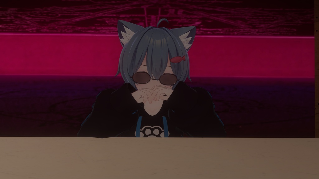 【複数アバター対応】光るメガネ