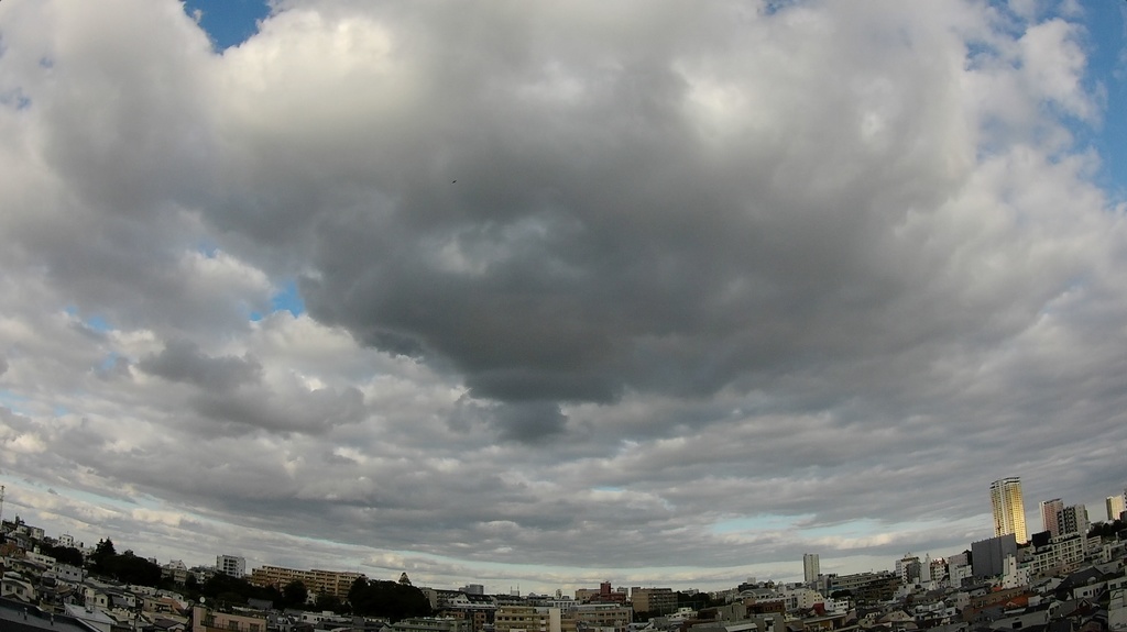 【無料/Free】流れる雲 / 迫り来る雲の午後から日没まで【背景動画】
