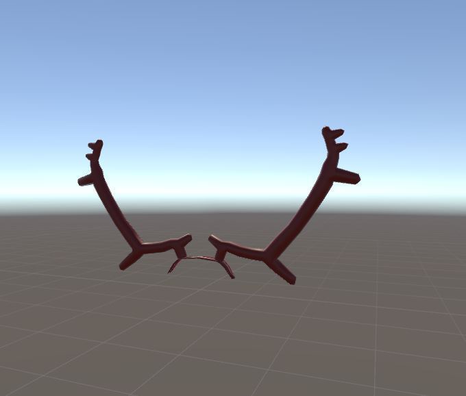 【3Dモデル】クリスマス カチューシャ newトナカイホーン