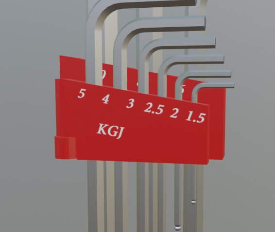 【3Dモデル】六角レンチ バーチャル工具