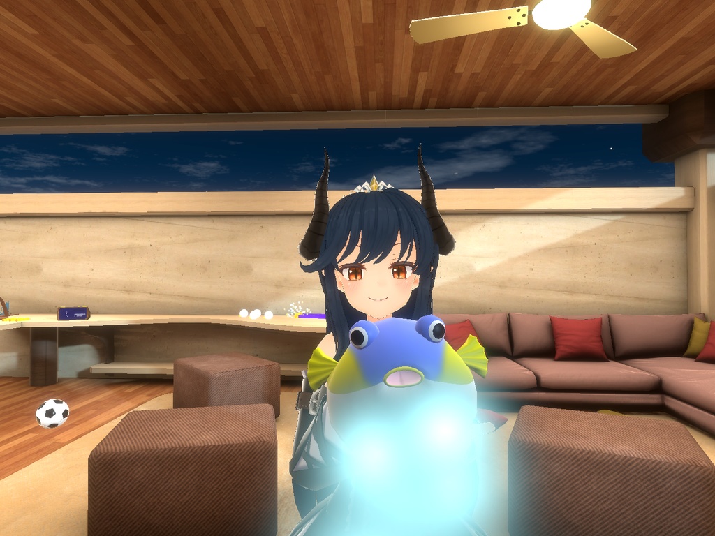 【無料】フグのモデル 膨らむ、しぼむ、水を吐く【3Dモデル】