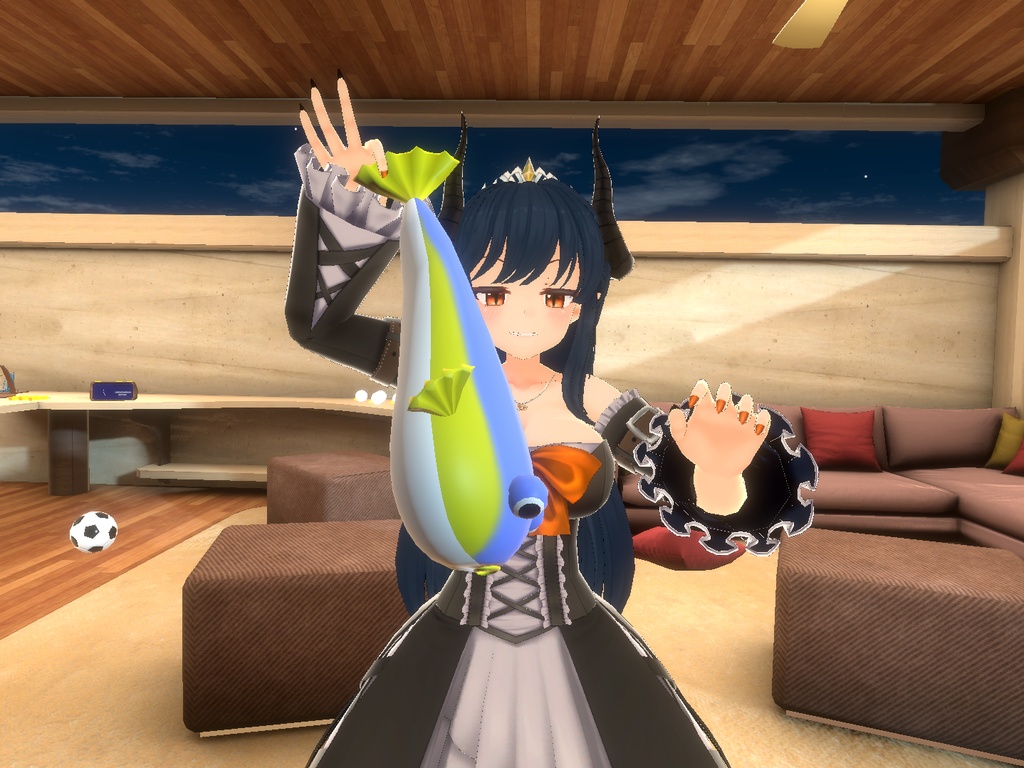 【無料】フグのモデル 膨らむ、しぼむ、水を吐く【3Dモデル】