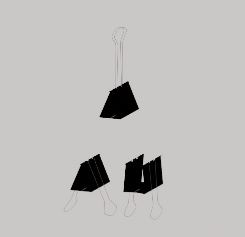 【3Dモデル】ダブルクリップ