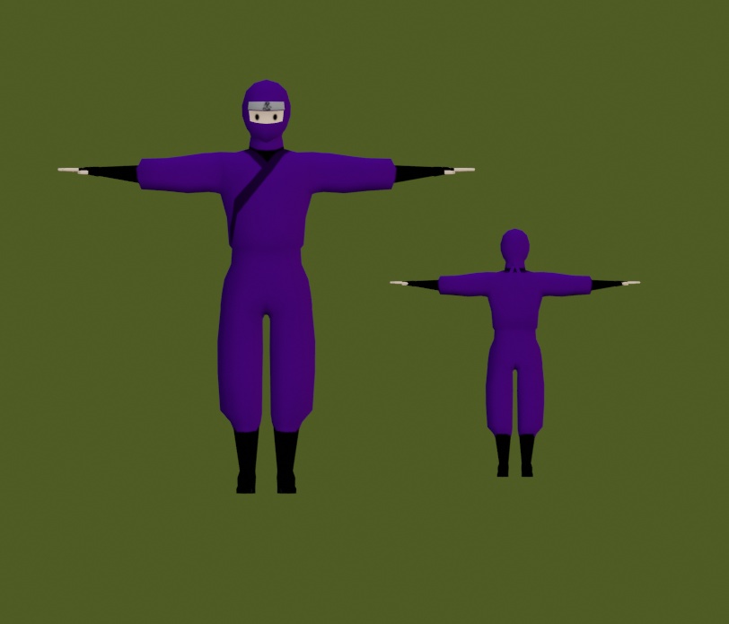 【3Dモデル】ローポリ忍者くん ninja kun