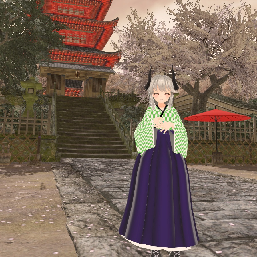 シルヴィアちゃん向け　大正ロマン風和服