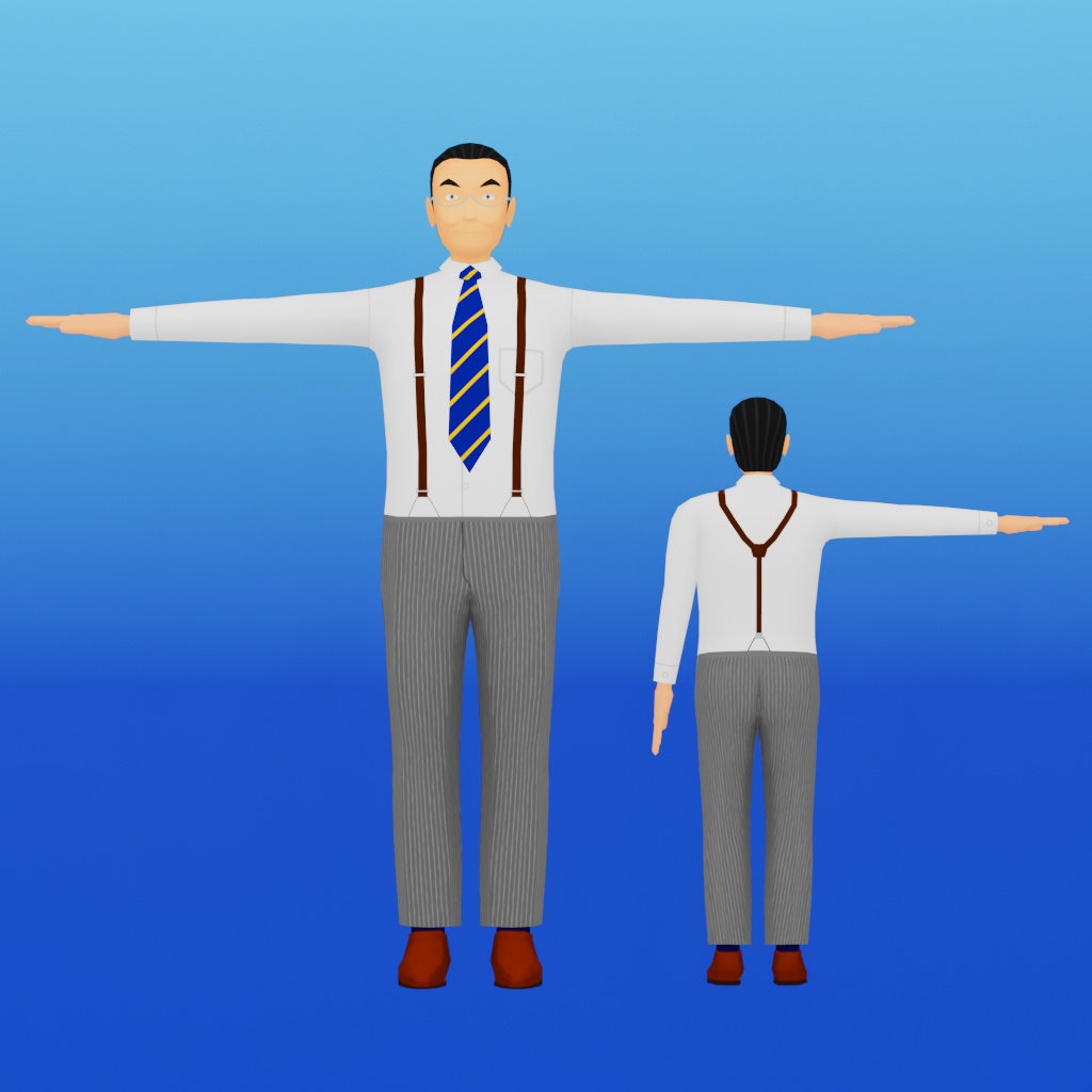 【3Dモデル】係長
