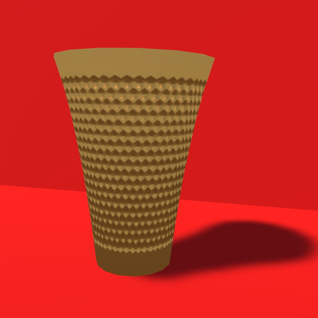 【3Dモデル】槌目タンブラー