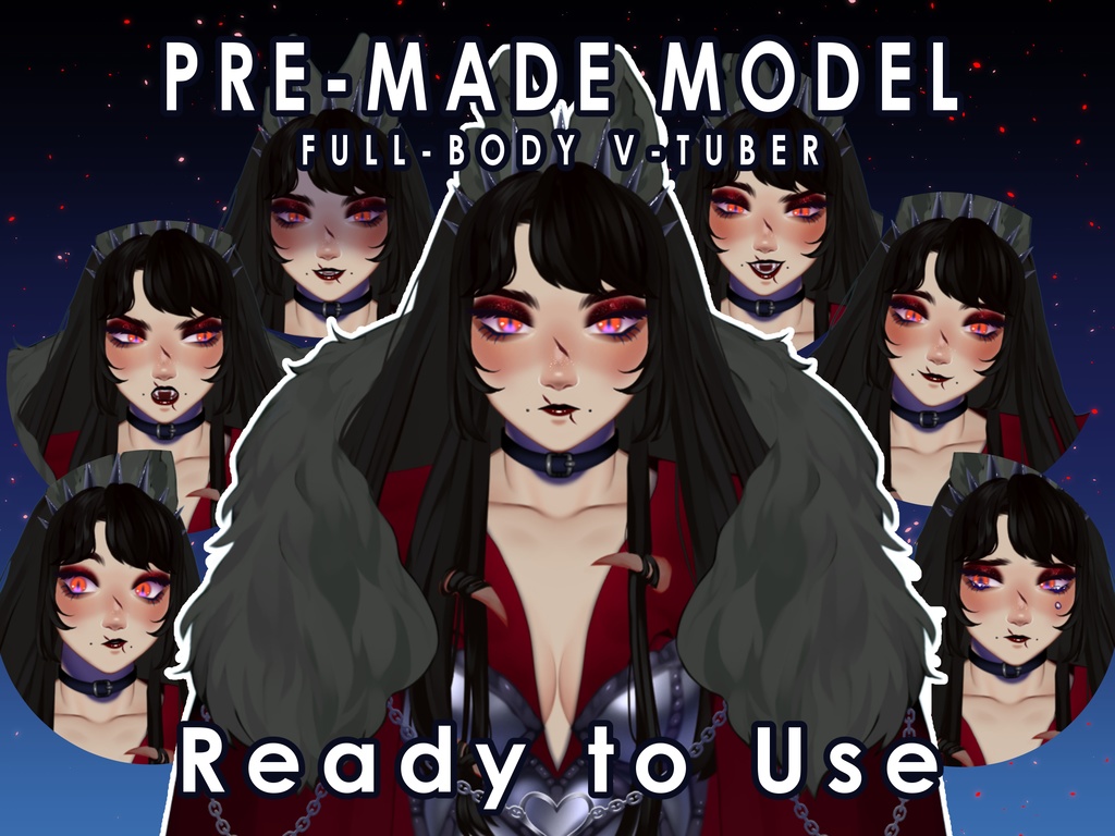 Live2D VTuber Model for Commercial Use | Non-Exclusive | Fullbody | Toggles | Queen of the Dogs