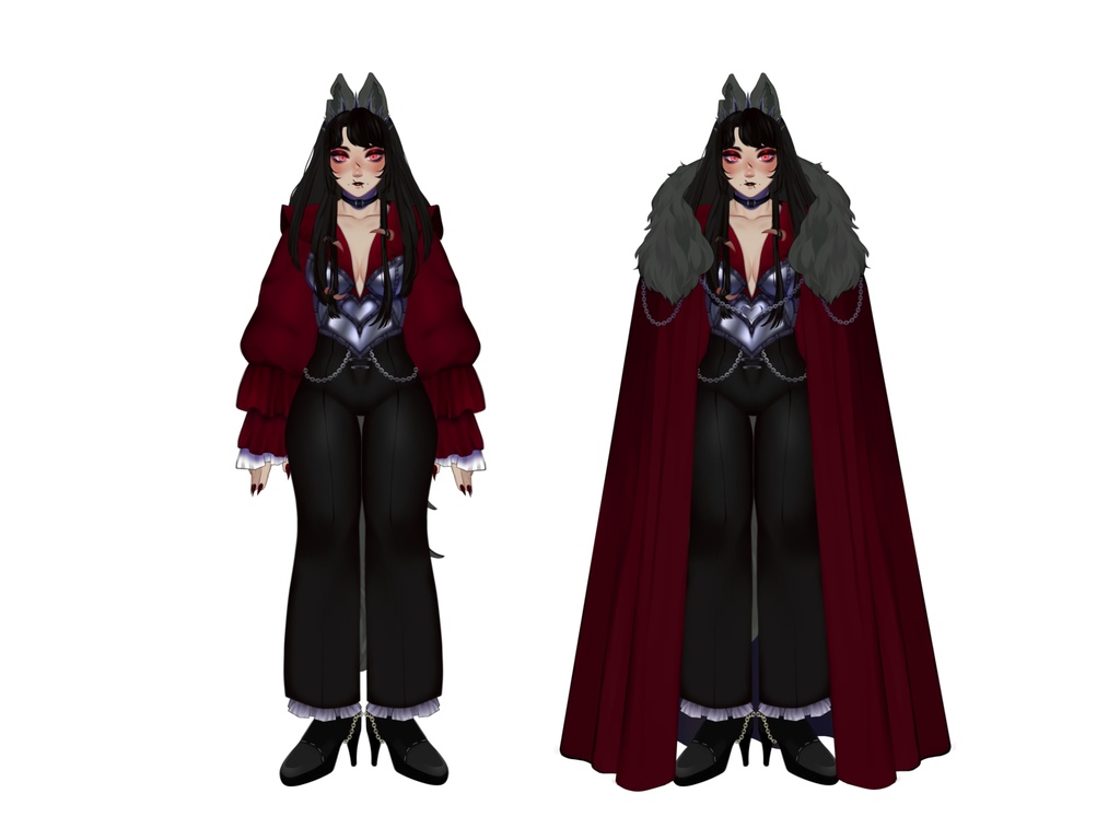 Live2D VTuber Model for Commercial Use | Non-Exclusive | Fullbody | Toggles | Queen of the Dogs