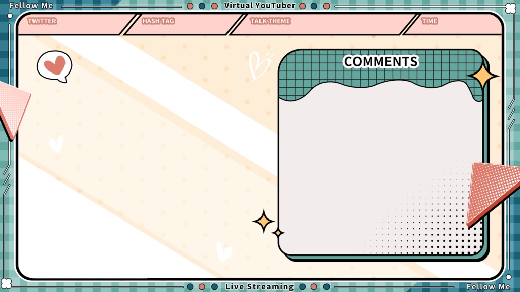 【フリー背景】配信背景