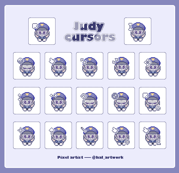 【ズートピア】 ジュディマウスカーソル｜Judy cursor
