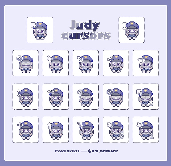 【ズートピア】 ジュディマウスカーソル｜Judy cursor