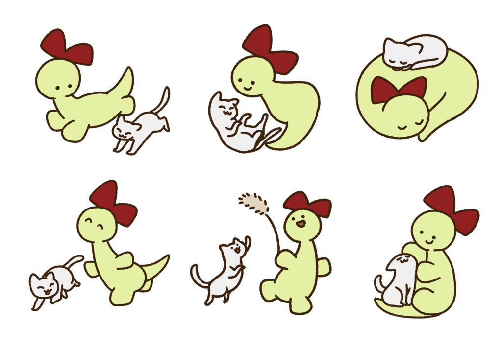 けだるげちゃんトートバッグ ねこちゃん カラー