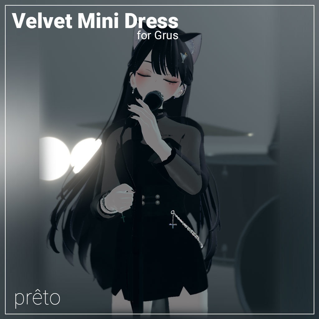Grus_Velvet_Mini_dress