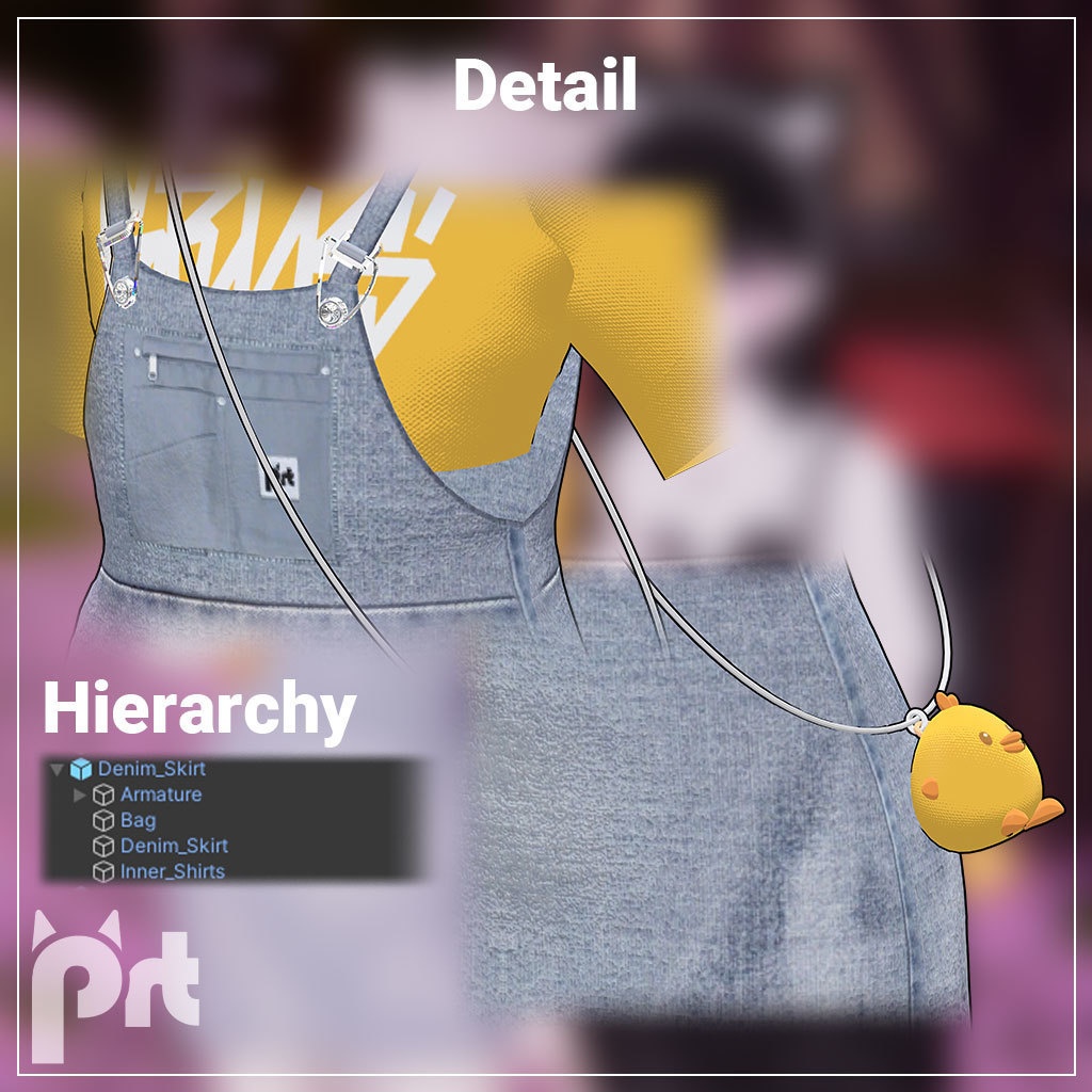 Denim Skirt for Grus