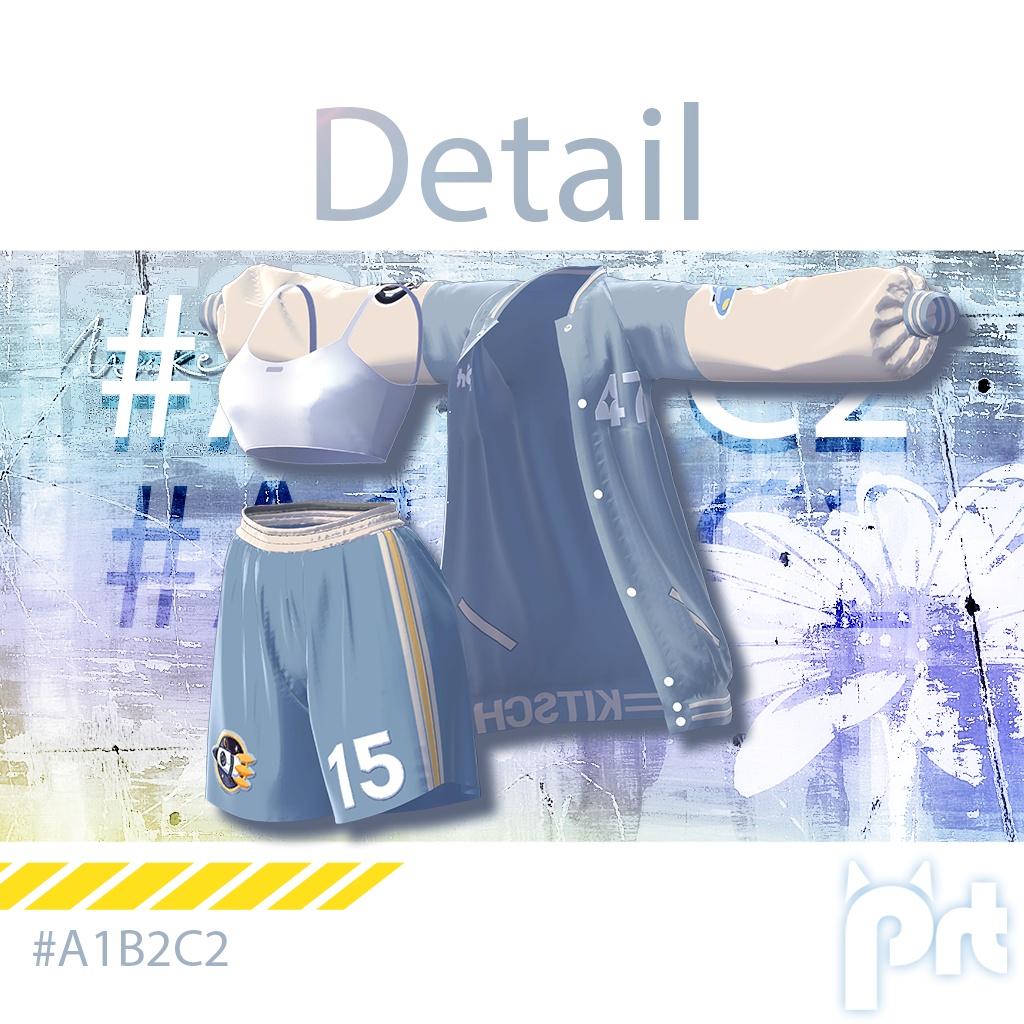 【3D衣装モデル】Sporty#a1b2c2