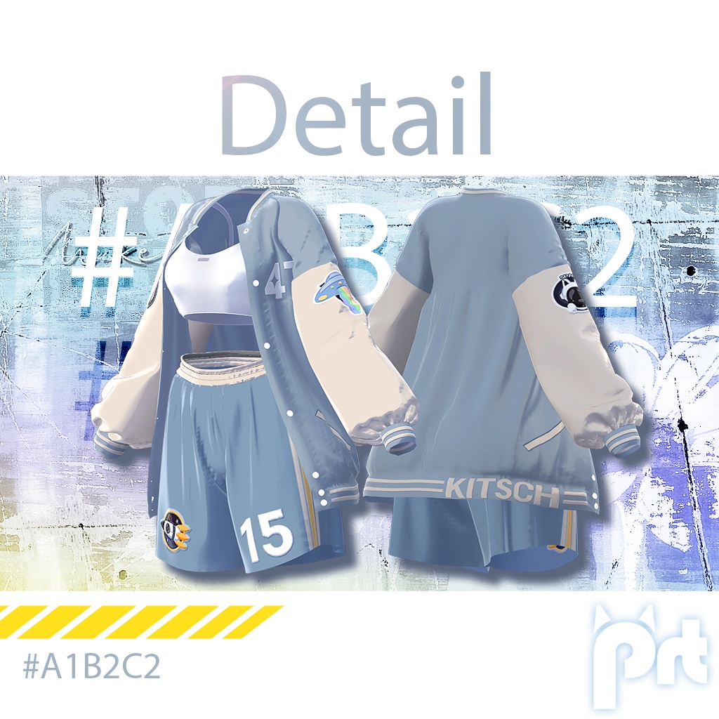 【3D衣装モデル】Sporty#a1b2c2