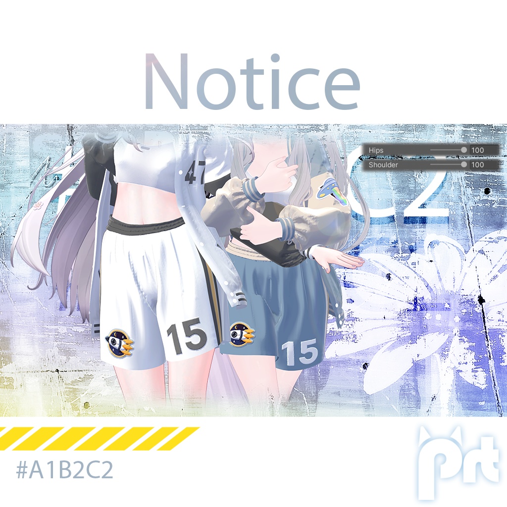 【3D衣装モデル】Sporty#a1b2c2