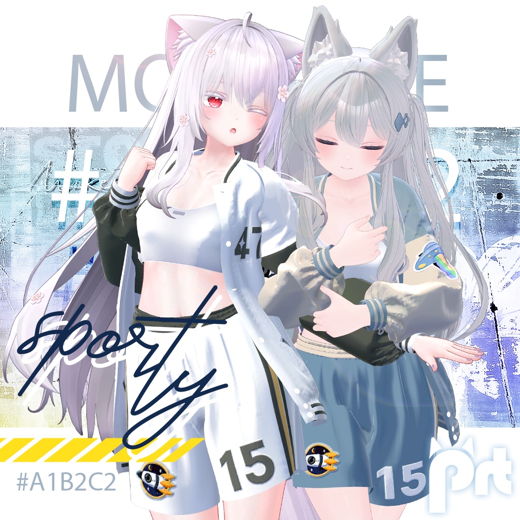 【3D衣装モデル】Sporty#a1b2c2