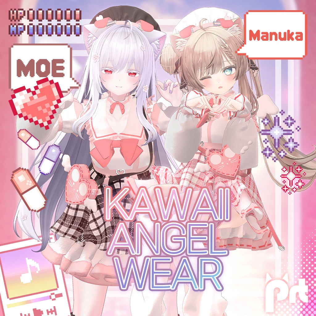 3D衣装モデル】Kawaii Angel Wear - preto# - BOOTH