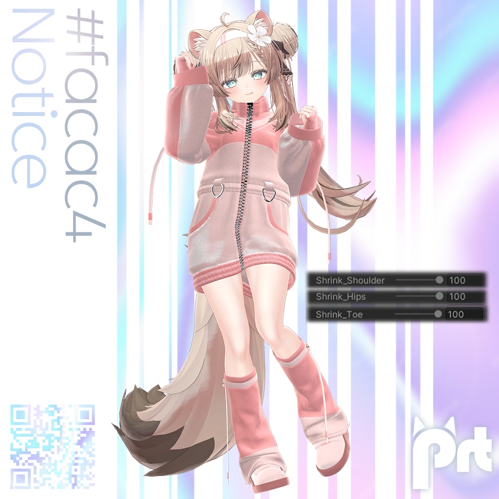 【3D衣装モデル】Sporty#facac4