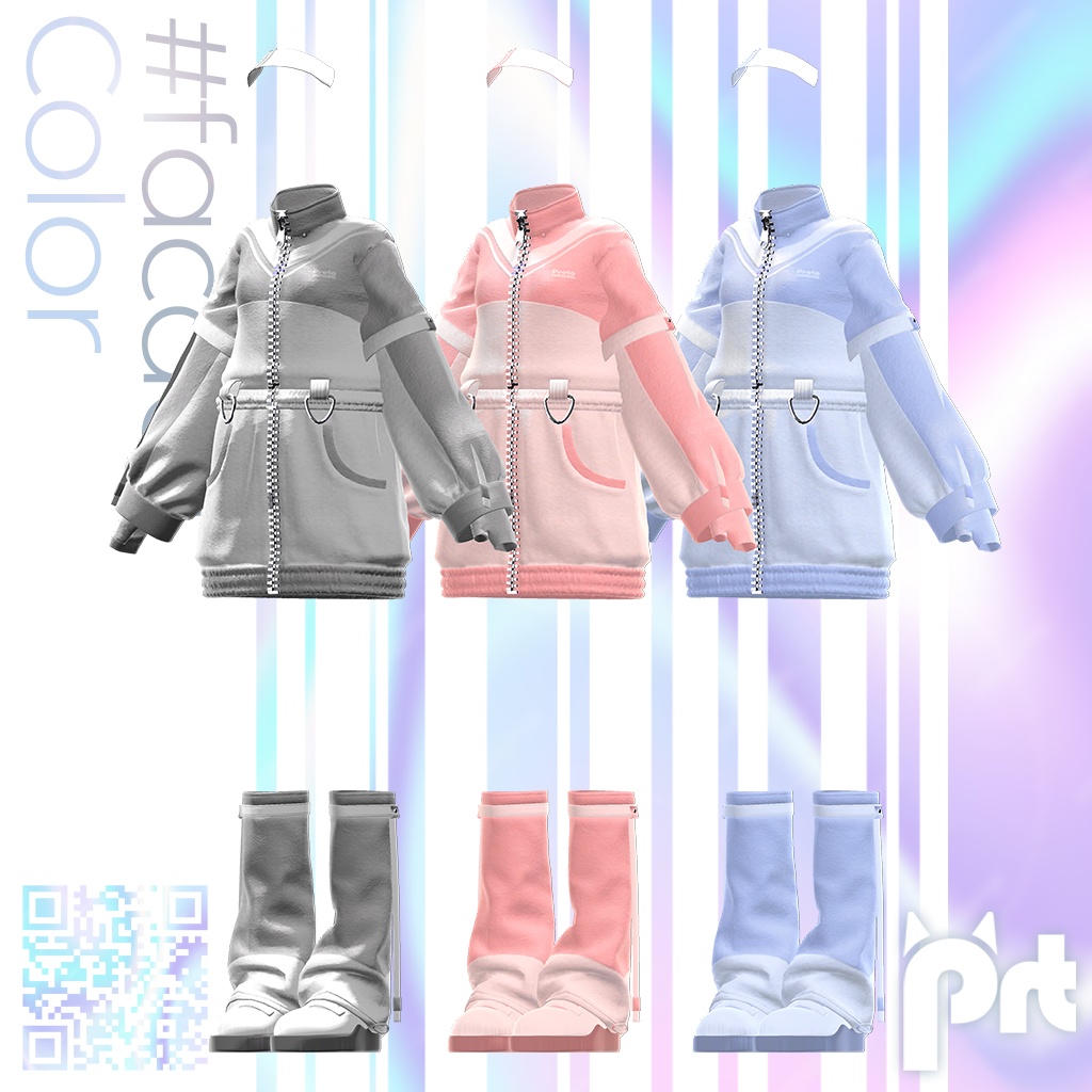 【3D衣装モデル】Sporty#facac4