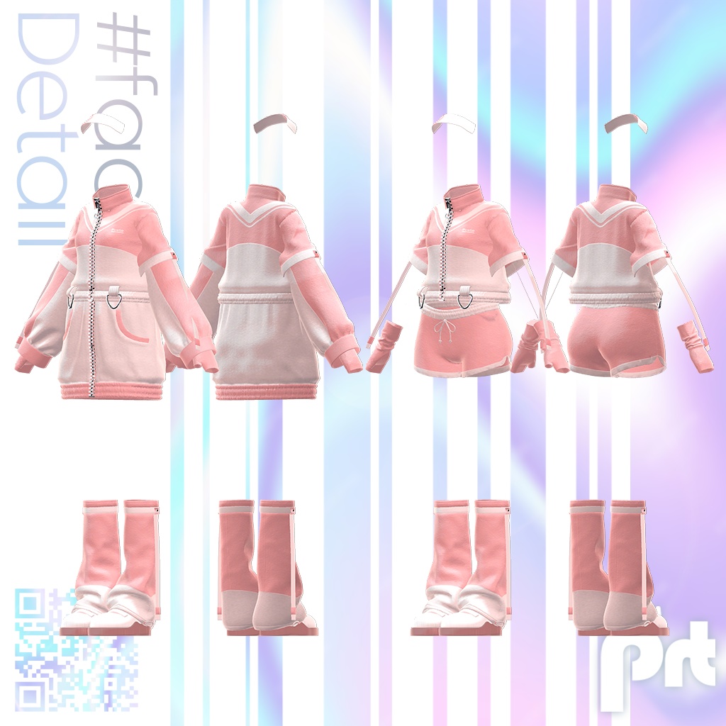 【3D衣装モデル】Sporty#facac4