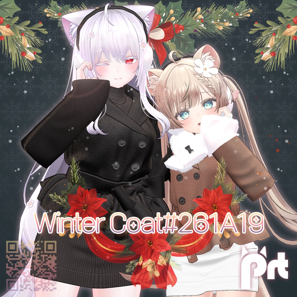 【3D衣装モデル】Winter Coat#261A19