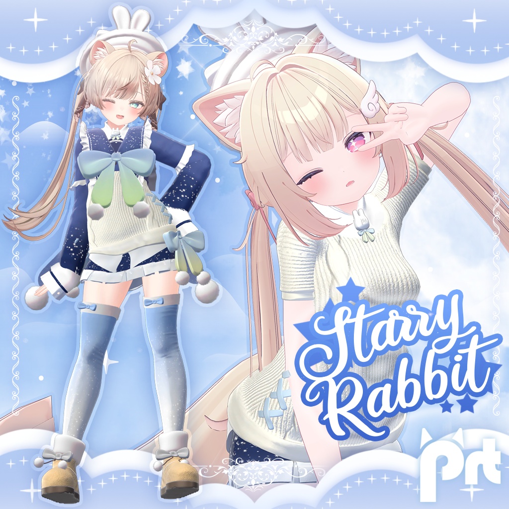 【3D衣装モデル】Starry Rabbit