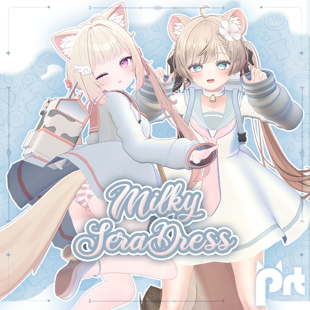 【3D衣装モデル】MilkySeraDress