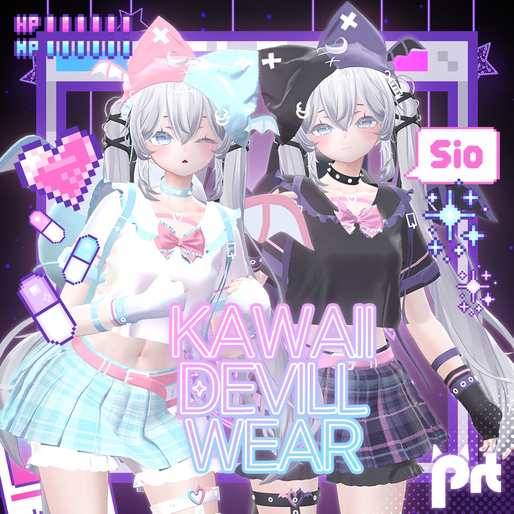 【3D衣装モデル】Kawaii Devil Wear For Sio