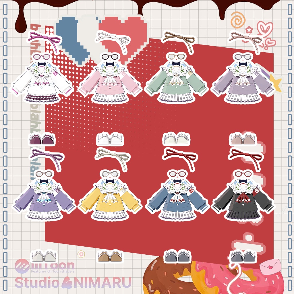 【3D衣装モデル/まめふれんず】Flip Flap