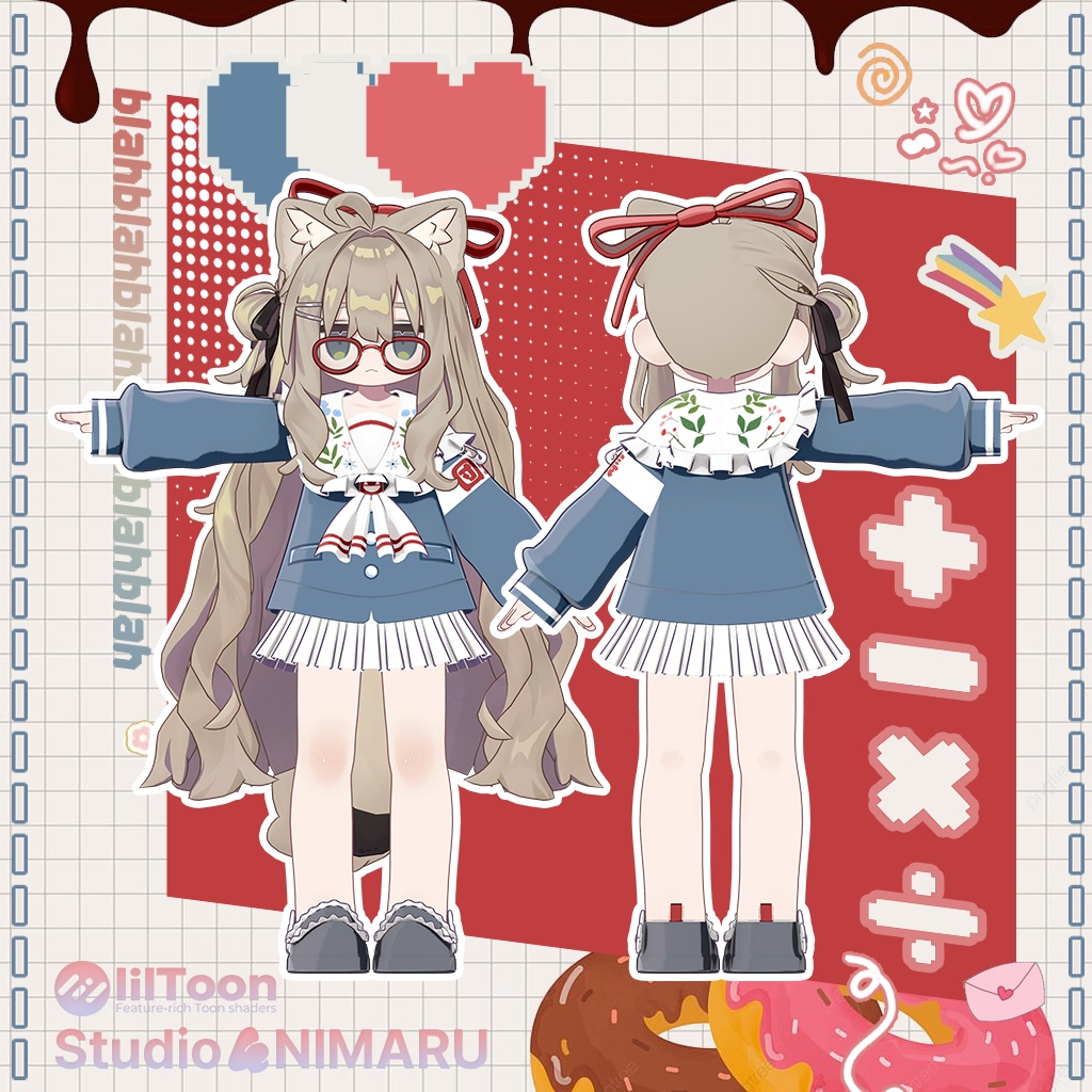 【3D衣装モデル/まめふれんず】Flip Flap