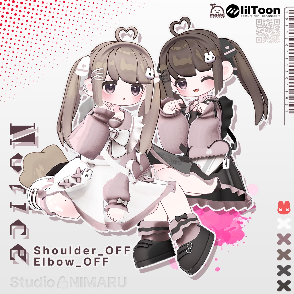 【3D衣装モデル/まめふれんず】Bitter Love & Sweet