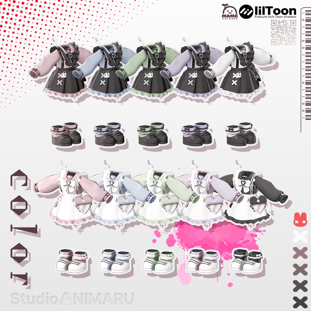 【3D衣装モデル/まめふれんず】Bitter Love & Sweet