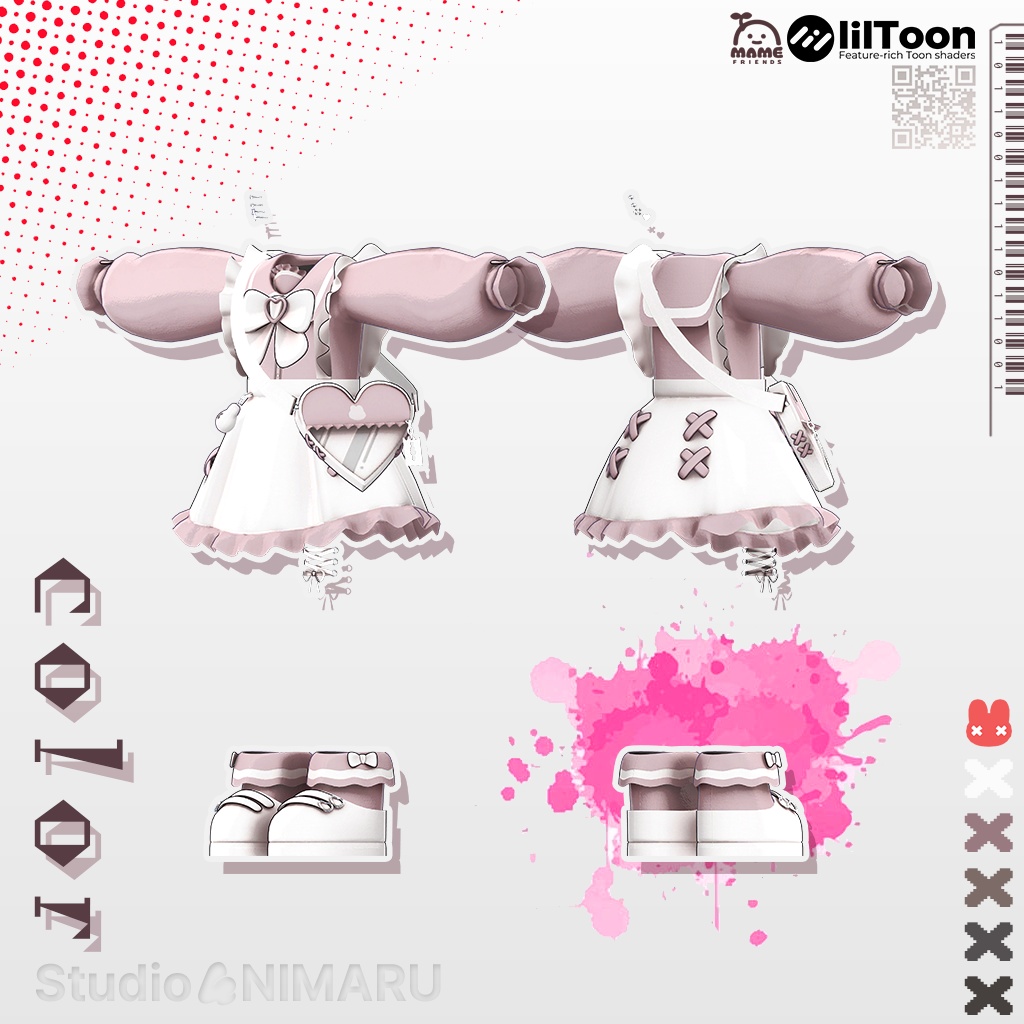 【3D衣装モデル/まめふれんず】Bitter Love & Sweet