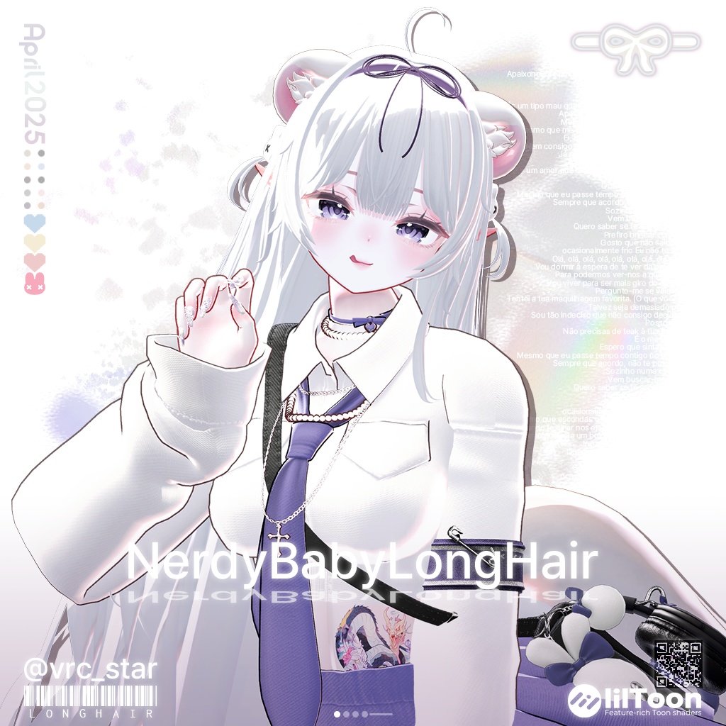 【13アバター対応】 Nerdy Baby Long Hair