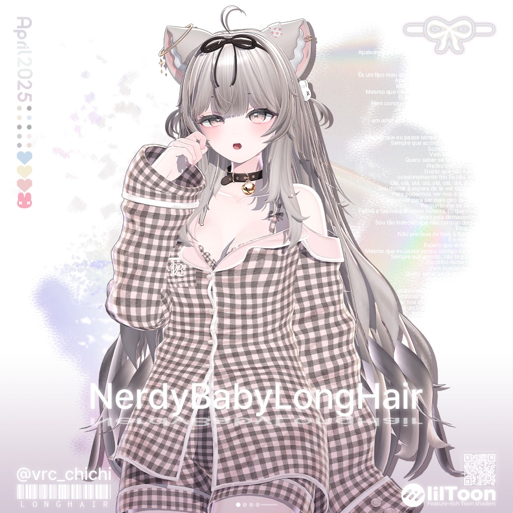 【13アバター対応】 Nerdy Baby Long Hair