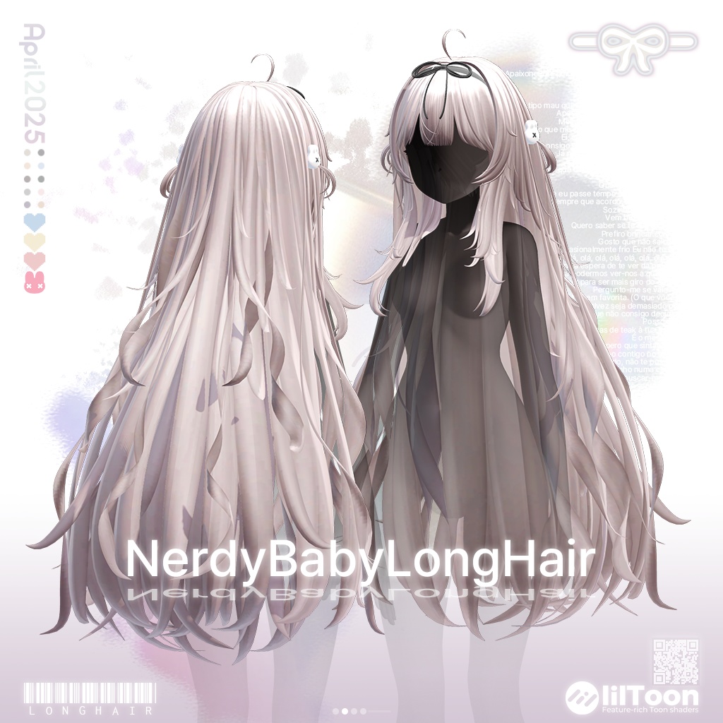 【13アバター対応】 Nerdy Baby Long Hair