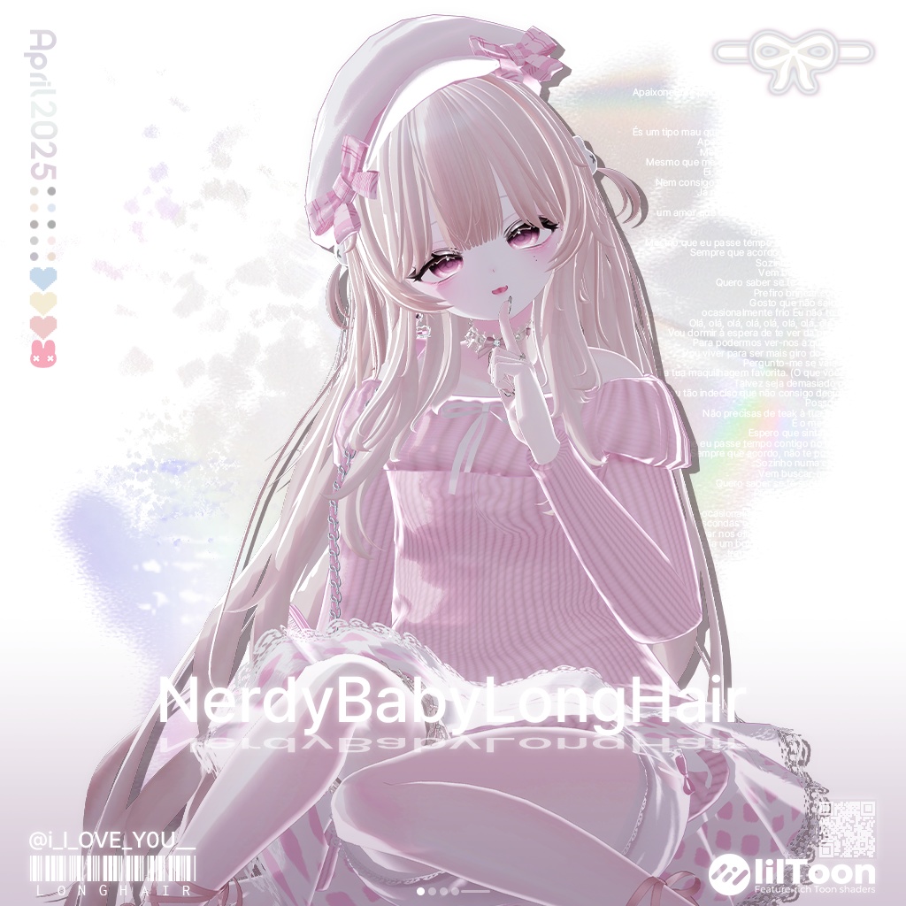 【13アバター対応】 Nerdy Baby Long Hair