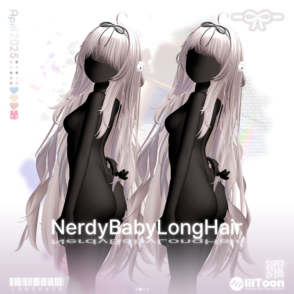 【13アバター対応】 Nerdy Baby Long Hair