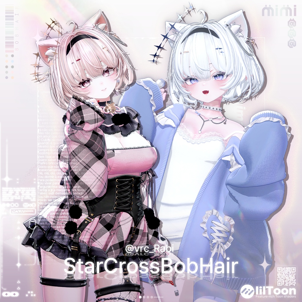【18アバター対応】 StarCross Bob Hair