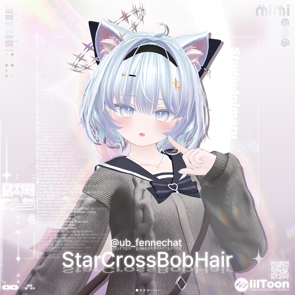 【18アバター対応】 StarCross Bob Hair