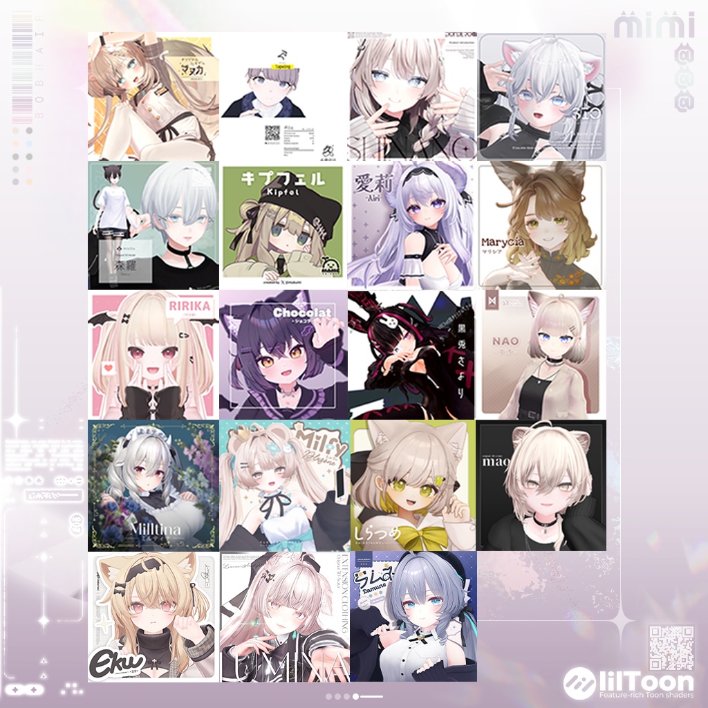 【19アバター対応】 StarCross Bob Hair