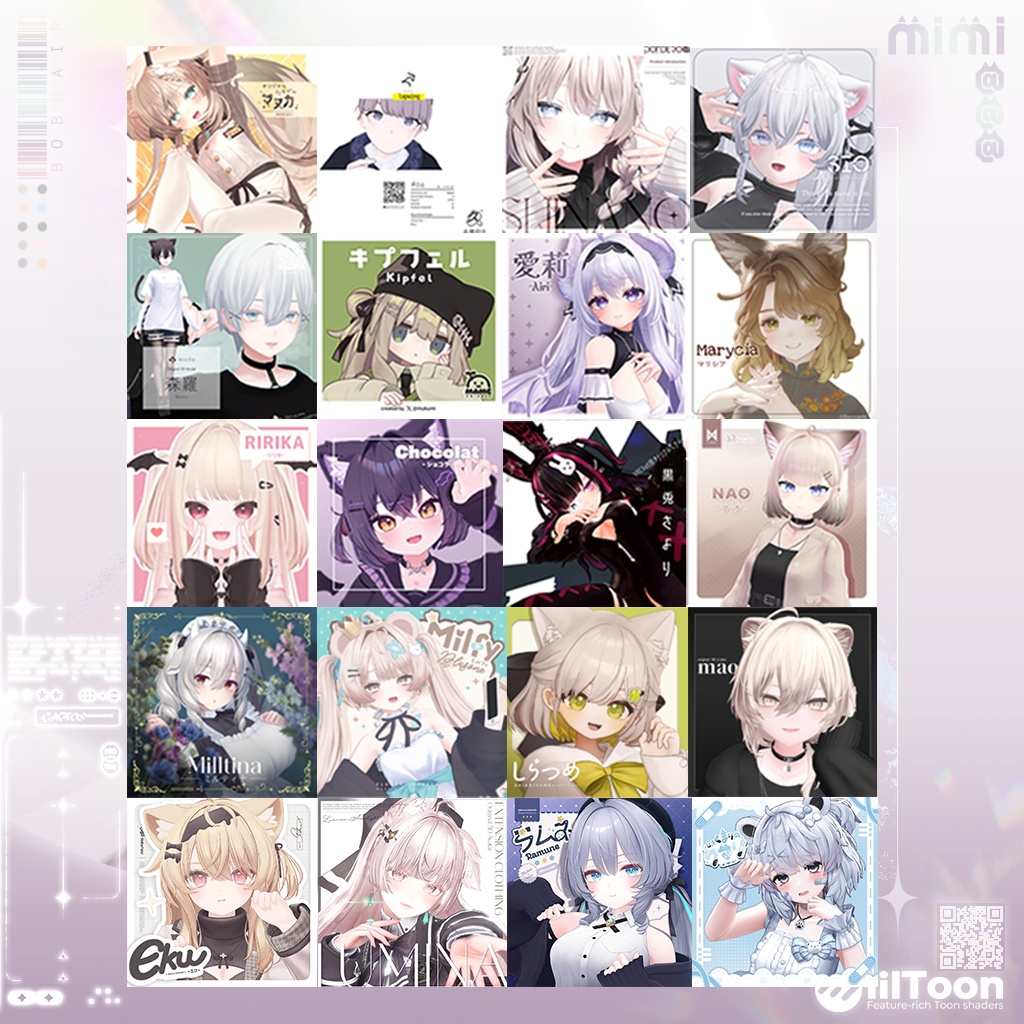 【20アバター対応】 StarCross Bob Hair