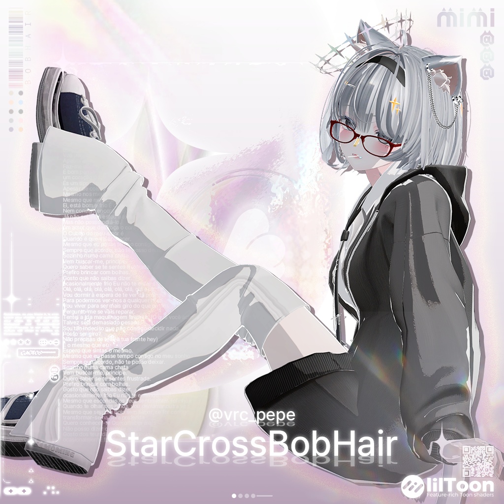 【18アバター対応】 StarCross Bob Hair
