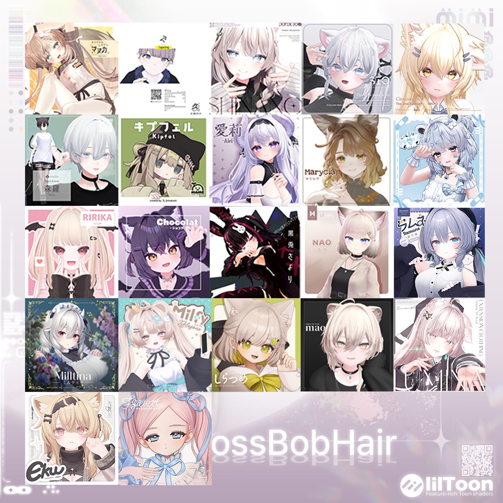 【22アバター対応】 StarCross Bob Hair