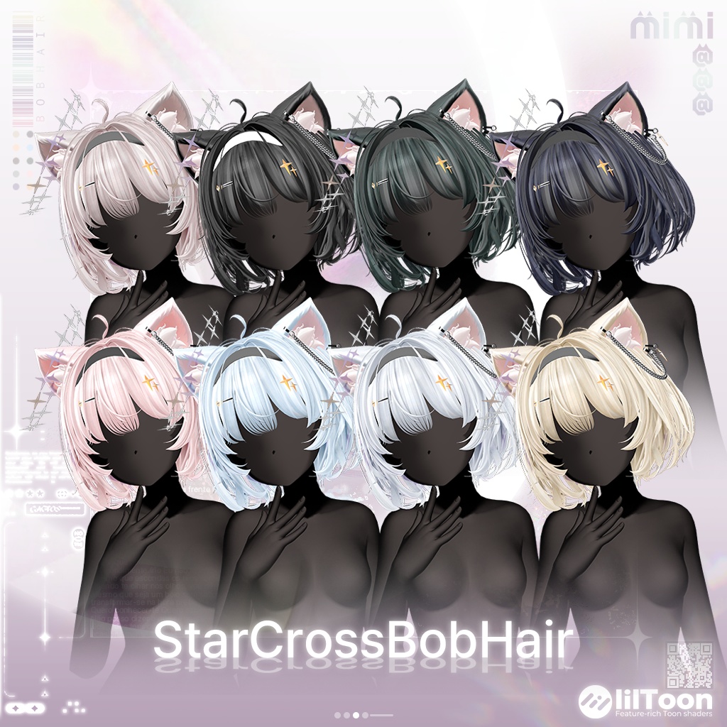 【18アバター対応】 StarCross Bob Hair
