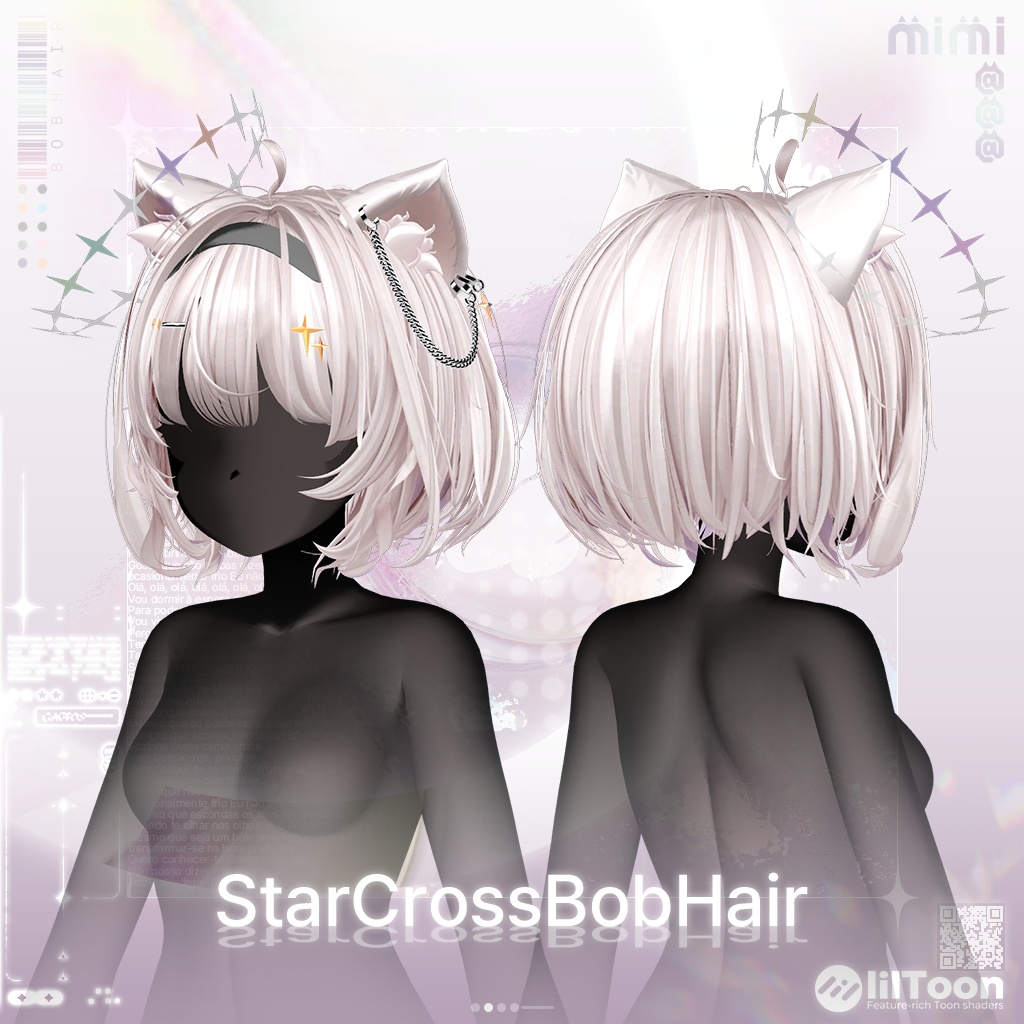 【18アバター対応】 StarCross Bob Hair